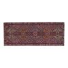 1950s Vintage Kars Kilim rug in Beige-Brown, Green and Pink | Area Rug in Rugs by Vintage Pillows Store. Item composed of fiber