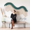 Diagonal Textile Art - LIA | Wall Hangings by Rianne Aarts / Teddy and Wool Studio. Item made of cotton & fiber