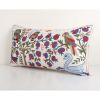 Vintage Long Pictorial Suzani Pillow Cover, Embroidery Duck, | Cushion in Pillows by Vintage Pillows Store