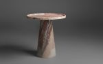 Pink marble round coffee table | Water Fixtures by AYMARBLEDESIGN LLC