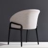 CC2. Ebonized, Textile | Dining Chair in Chairs by SIMONINI. Item made of wood with leather