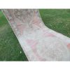 Hand-Knotted Turkish Kurdish Runner - Low Pile Pastel Tribal | Runner Rug in Rugs by Vintage Pillows Store. Item made of cotton & fiber