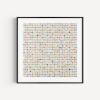 One Thousand And Twenty Four Map Dots Collage With Gold Leaf | Paintings by Amelia Coward