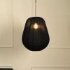 Luxe Collection - Rome Lamp (Black) | Pendants by FIG Living. Item composed of cotton in minimalism or japandi style