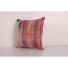 Striped Design Turkish Anatolian Kilim Pillow cover, Square | Cushion in Pillows by Vintage Pillows Store