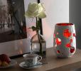 Sculptural vase, white candle lantern | Candle Holder in Decorative Objects by Donatas Žukauskas. Item composed of paper