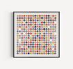 Three Hundred And Twenty Four Splash Dots Painting With Gold Leaf 2 | Collage in Paintings by Amelia Coward