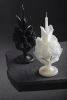 PALMARIO Decorative Traditional Candle, Black | Ornament in Decorative Objects by ANDEAN. Item works with contemporary & traditional style