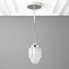 Art Deco Pendant Light - Skyscraper Shade - Model No. 5492 | Pendants by Peared Creation. Item composed of brass and glass