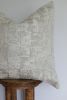 Silver & White Abstract Decorative Pillow 24x24 | Pillows by Vantage Design