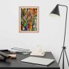 Framed Print - Organic Life - Abstract Colorful Geometric | Work by Eman's Gallery
