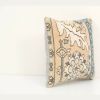 12" x 12" Turkish Blue Oushak Rug Pillow cover | Sham in Linens & Bedding by Vintage Pillows Store. Item made of cotton with fiber