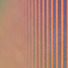 Narrow Stripe Colour Study Painting, Orange and Green | Paintings by Amelia Coward