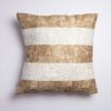 Natural Madagascar Silk Throw Pillow - Striped - 18"x18" | Pillows by Tanana Madagascar