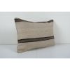 Anatolian LumbarStriped Kilim pillow cover Sofa Rug Pillow C | Sham in Linens & Bedding by Vintage Pillows Store. Item made of cotton