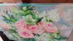 Bridal flowers oil painting original rose art, Custom weddin by Natart ...