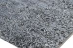 Rug & Kilim’s Abstract Floral Rug In Tones Of Gray And Black “Shakaviz” | Area Rug in Rugs by Rug and Kilim