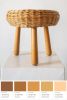 Woven Wicker Tripod Stool | Chairs by District Loo