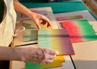 Intersecting Stripe Block Colour Study Print | Prints in Paintings by Amelia Coward