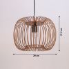 Zura Bubble Pressed Brown Hanging Lamp | Pendants by Home Blitz. Item made of metal