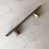 GEO series cast bronze handle 7", various finishes. | Pull in Hardware by Shayne Fox Hardware. Item composed of bronze