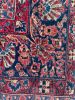 LOVELY Botanical Distressed Antique Persian Sarouk | Berry | Area Rug in Rugs by The Loom House. Item made of cotton with fiber