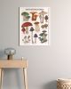 Woodland Mushrooms - White Edition | Prints by The Ugly Cat Studio