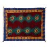 1970 Vintage Handmade Turkish Small Tulu Rug , 3'7'' X 4'4'' | Small Rug in Rugs by Vintage Pillows Store. Item composed of cotton & fiber