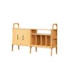 Wooden mid century modern sideboard, Media console | Storage by Plywood Project. Item made of oak wood works with minimalism & mid century modern style