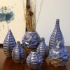 Medium Bottle in Coral Blue | Vase in Vases & Vessels by by Alejandra Design. Item composed of ceramic