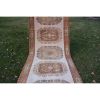 Vintage Turkish Oushak Hand-Knotted Runner With Neutral | Area Rug in Rugs by Vintage Pillows Store. Item composed of cotton