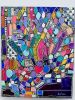 Purple Abstract Acrylic Painting on Canvas – Maximalist | Oil And Acrylic Painting in Paintings by Leah Nadeau. Item composed of canvas compatible with boho and mid century modern style