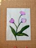 Pink Tulips | Oil And Acrylic Painting in Paintings by Erin Donahue Tice Fine Art. Item made of paper & synthetic