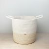 Large cotton rope storage basket for the home | Storage by Crafting the Harvest. Item made of cotton compatible with boho and minimalism style