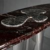 Marble & Steel Console Table — Reverie, Nitush Aroosh | Tables by Nitush Aroosh. Item composed of steel & marble compatible with contemporary and eclectic & maximalism style