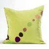 Double "Dots" screen-printed 100% silk cushion cover | Pillows by Natalia Lumbreras. Item composed of fabric