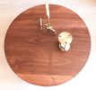 Mid Century Round Coffee Table , Walnut Wood Coffee Table | Tables by OzzWoodArt. Item made of walnut works with mid century modern & contemporary style