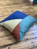 Colour block patchwork cushion cover. | Pillows by Sadie Dorchester. Item made of cotton