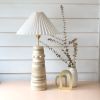 Ziggy Lamp Medium | Table Lamp in Lamps by Perch Objects. Item composed of wood and linen in minimalism or country & farmhouse style