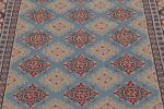Vintage Bokhara Rug in Soft Sky Blue with Geometric Patterns | Area Rug in Rugs by Rug and Kilim