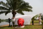 Hippo - Sculpture Hippo outdoor for The Royal Senchi Ghana | Public Art by Ninon Art | The Royal Senchi Resort/Hotel in Akosombo