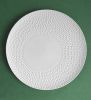 Texture plate Chuva - Set of 4 | Ceramic Plates by Mieke Cuppen | De Lindehof in Nuenen