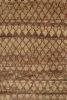 Vintage Gabbeh Tribal Rug in Beige-Brown with Red Lattice | Area Rug in Rugs by Rug and Kilim
