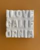 I Love California | Ornament in Decorative Objects by Emeline Tate. Item made of wood with canvas