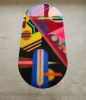Colorful Abstract Resin Coffee Table, Modern Epoxy Pop Art T | Tables by Epoxy Coffee Table Shop. Item made of wood works with boho & mid century modern style