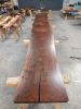 Solid Black Walnut Slab Table | Dining Table in Tables by DI VITA Style | IPIC Theaters in Redmond. Item made of walnut with steel