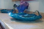 "Spiritual Faith" ~ Blown Glass Sinks | Water Fixtures by White Elk's Visions in Glass - Glass Artisan, Marty White Elk Holmes & COO, Jo Pierce