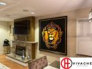 4'x4' King Of The Jungle | Paintings by VIVACHE DESIGNS