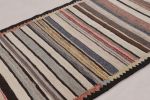 Vintage Persian Kilim with Vibrant, Saturated Stripes - Rug | Area Rug in Rugs by Rug and Kilim