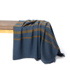 Pure YAK wool throw_blue corn | Linens & Bedding by olivier moravik